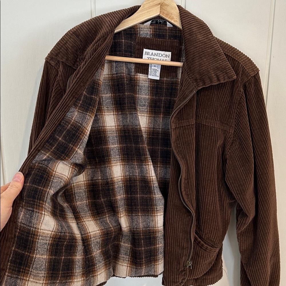 Brandon Thomas Dark Brown Corduroy Jacket - Picture 7 of 12